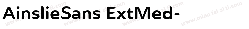 AinslieSans ExtMed字体转换